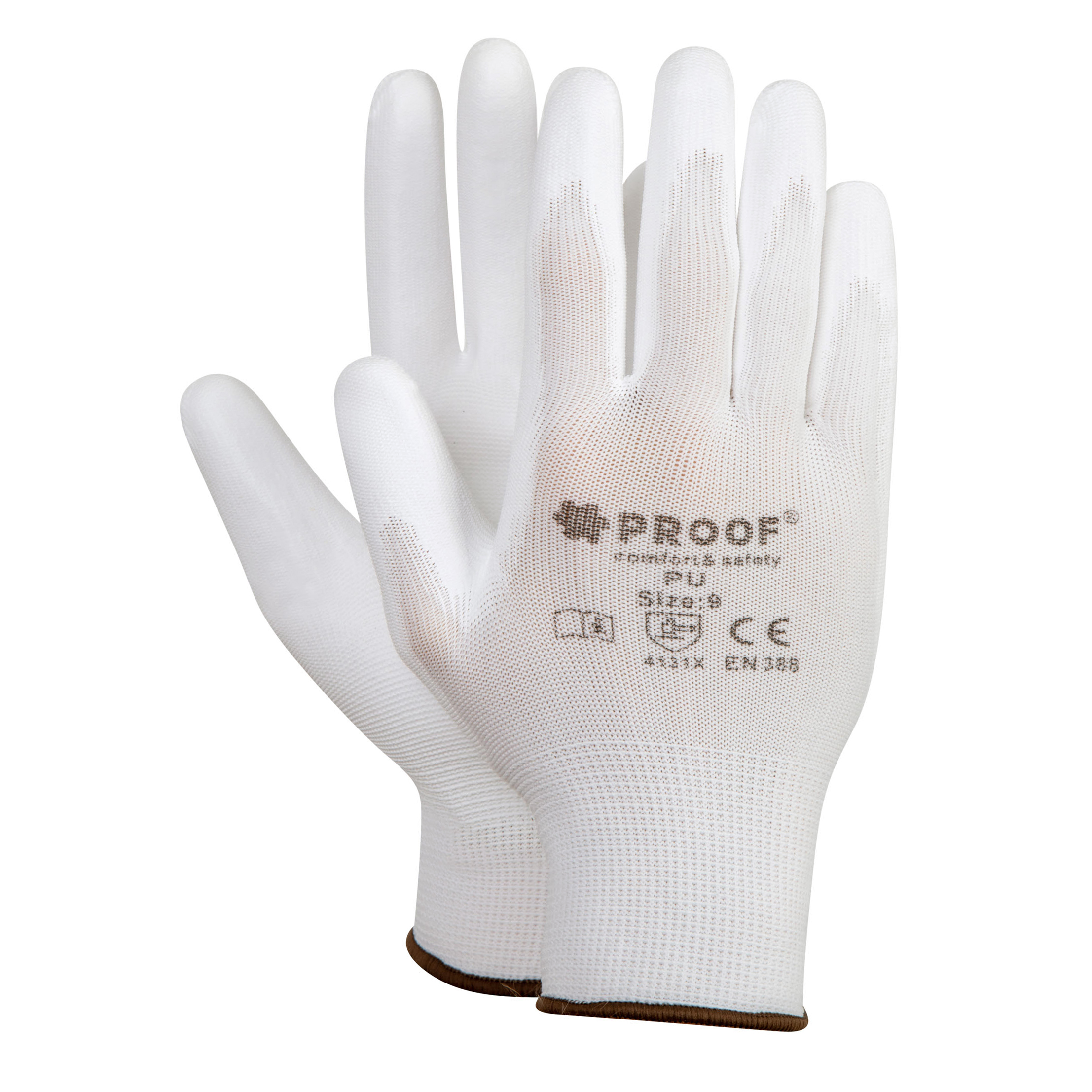 RĘKAWICE PROOF PU ECO BIAŁE