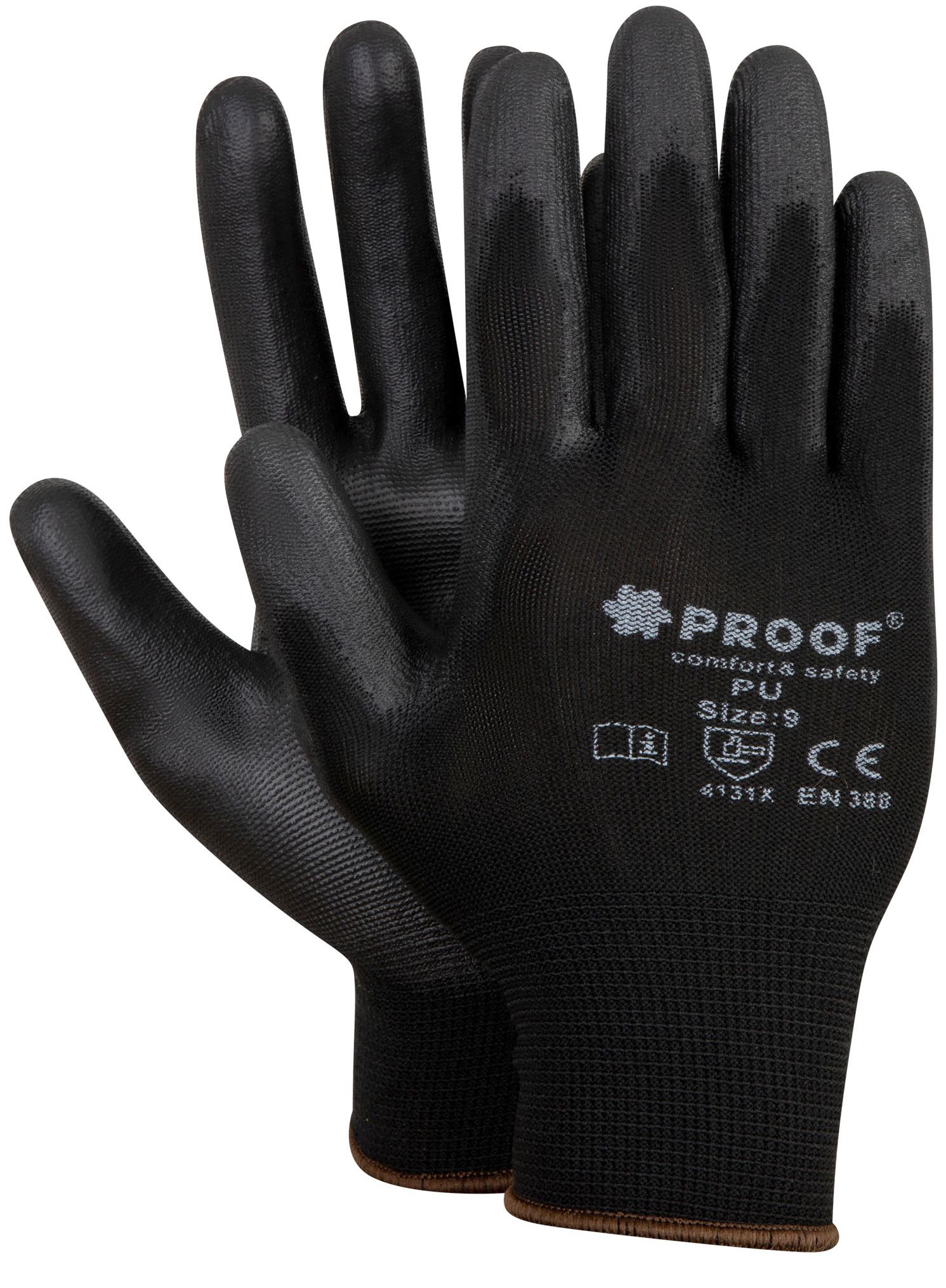 RĘKAWICE PROOF PU ECO CZARNE