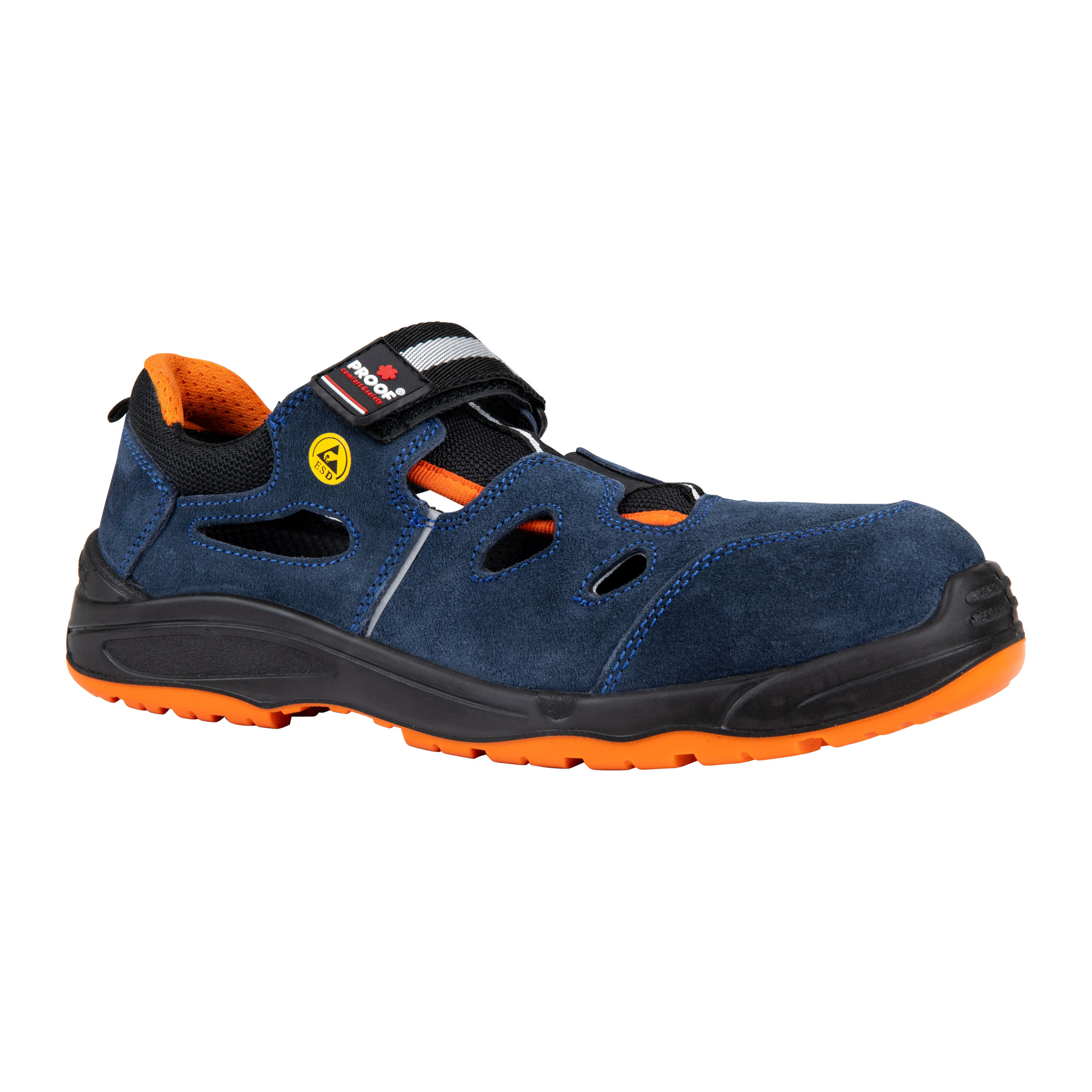SANDAŁY PROOF STAR-X 30 S1P ESD BLUE VELOUR