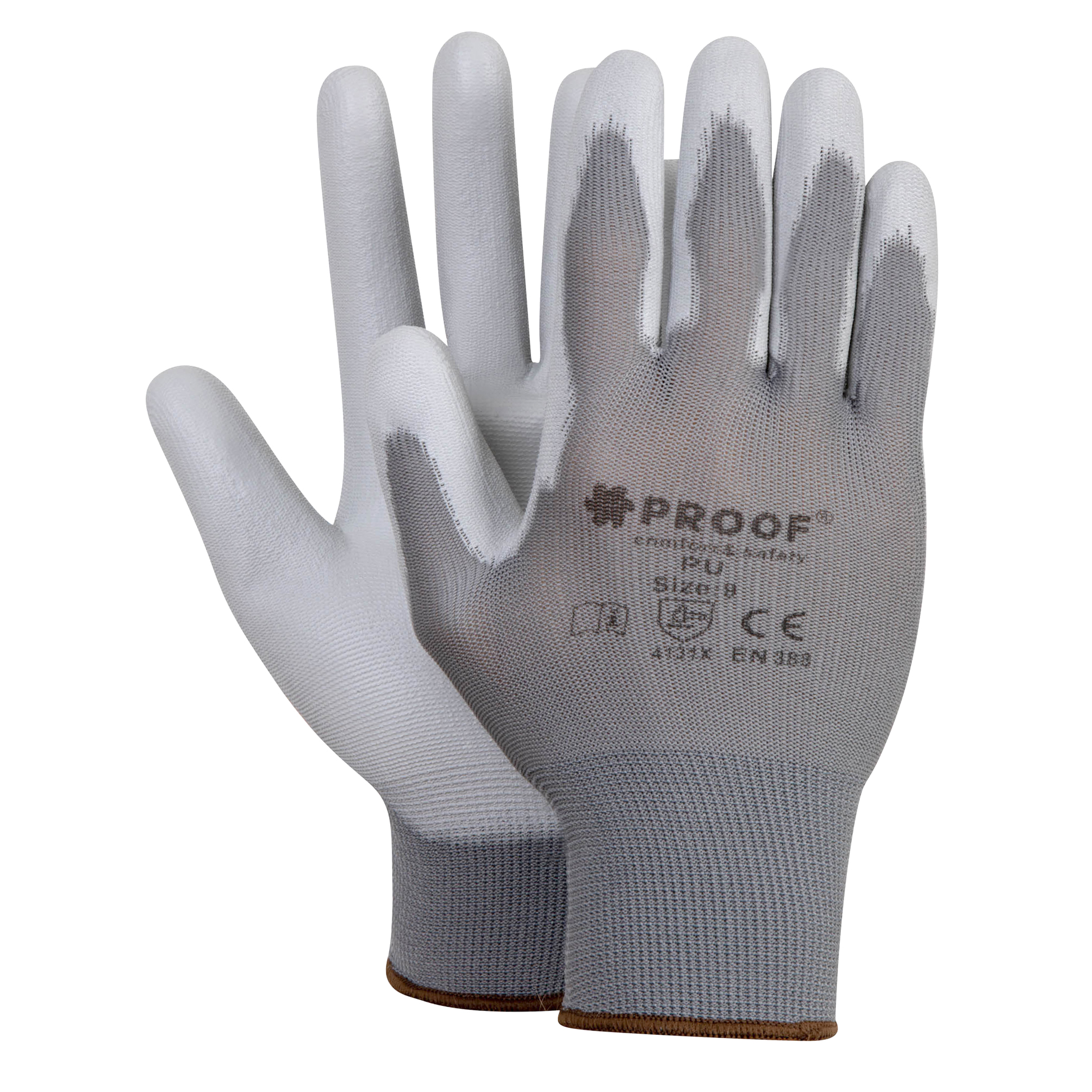 RĘKAWICE PROOF PU ECO SZARE